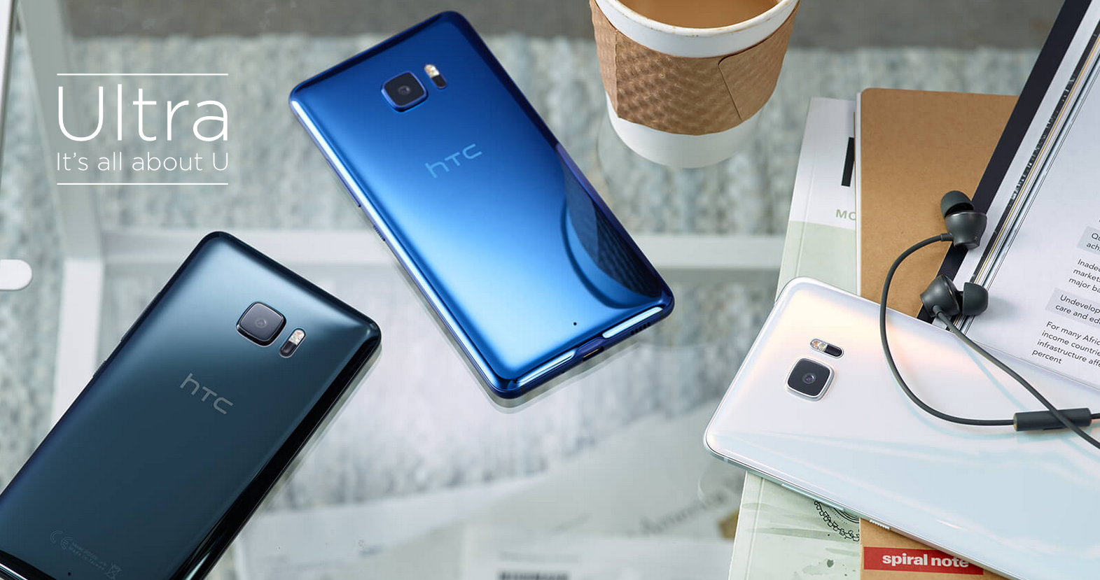 HTC udává nový směr svým vlajkovým modelům, zapomeňte na fádní kovová těla a přivítejte blyštivé sklo, HTC U Ultra je prostě sexy smartphone s Androidem